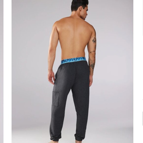 Savage X Fenty Speed Racer Terry Lounge/Sleep Pants | Men’s Large Cargo Pocket - Picture 2 of 7